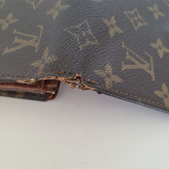 Louis Vuitton LV Portefeuille Tresor Bifold Wallet Medium Monogram Brown Vintage - Picture 11 of 14